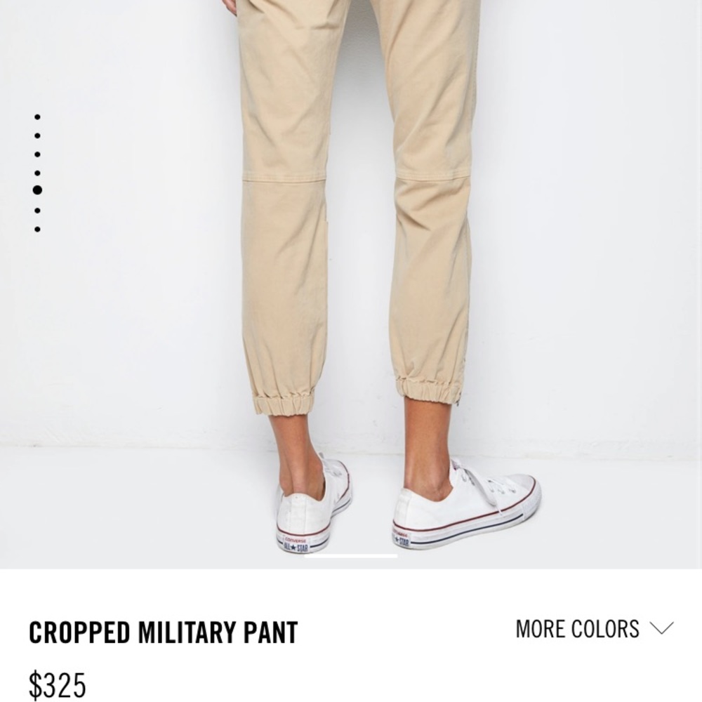 NILI LOTAN cropped military pant